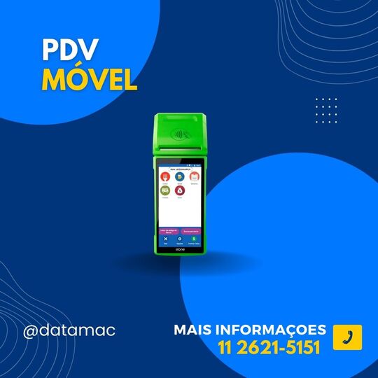 Imagem de um PDV Móvel para automação comercial.