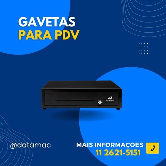 Imagem de uma Gaveta de Dinheiro para PDV, para automação comercial.