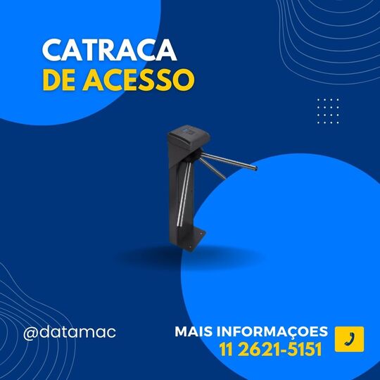 Imagem de uma Catraca de Acesso para segurança e controle de entrada para comercial.