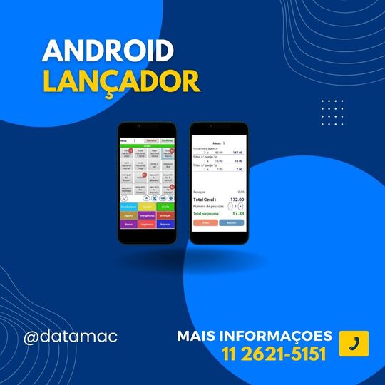 Imagem de um dispositivo Android Lançador para automação comercial.