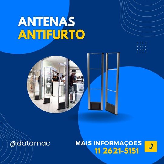 Imagem de Antenas Antifurto para proteção de produtos em lojas.