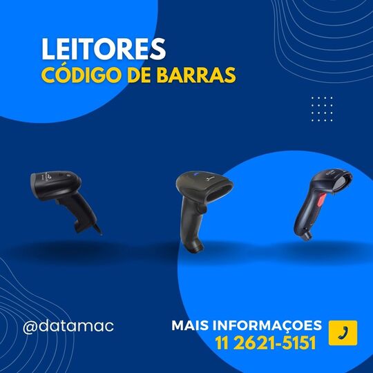 Imagem de um Leitor de Código de Barras para automação comercial.