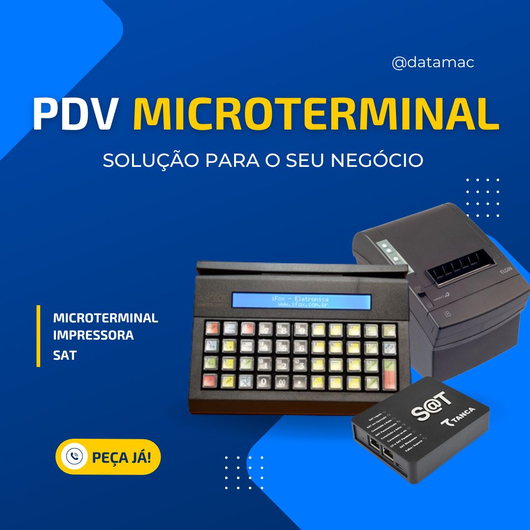 Imagem de PDV Microterminal, que a empresa Datamac Automação Comercial oferece para o seu négocio.